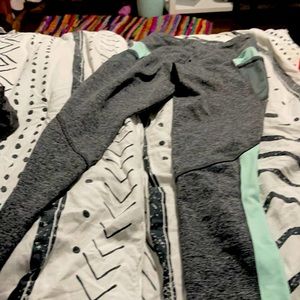 Teal and Grey leggings